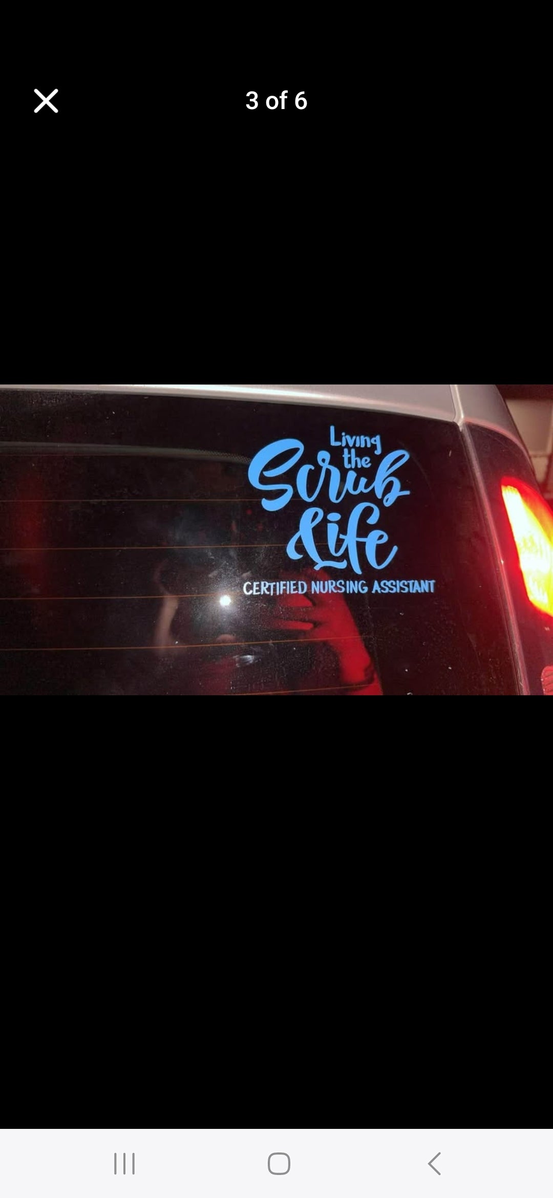 “Living the Scrub Life” CNA Car decal