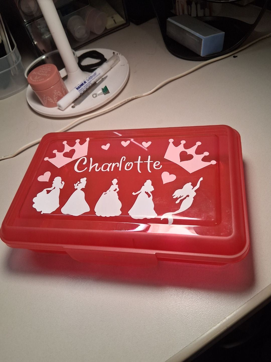 Custom Princess Themed pencil box