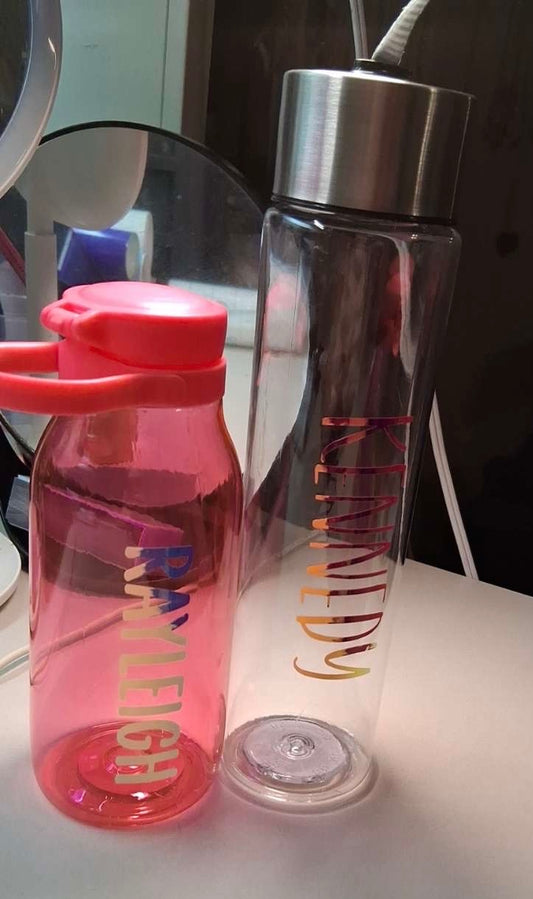 Custom name water bottles
