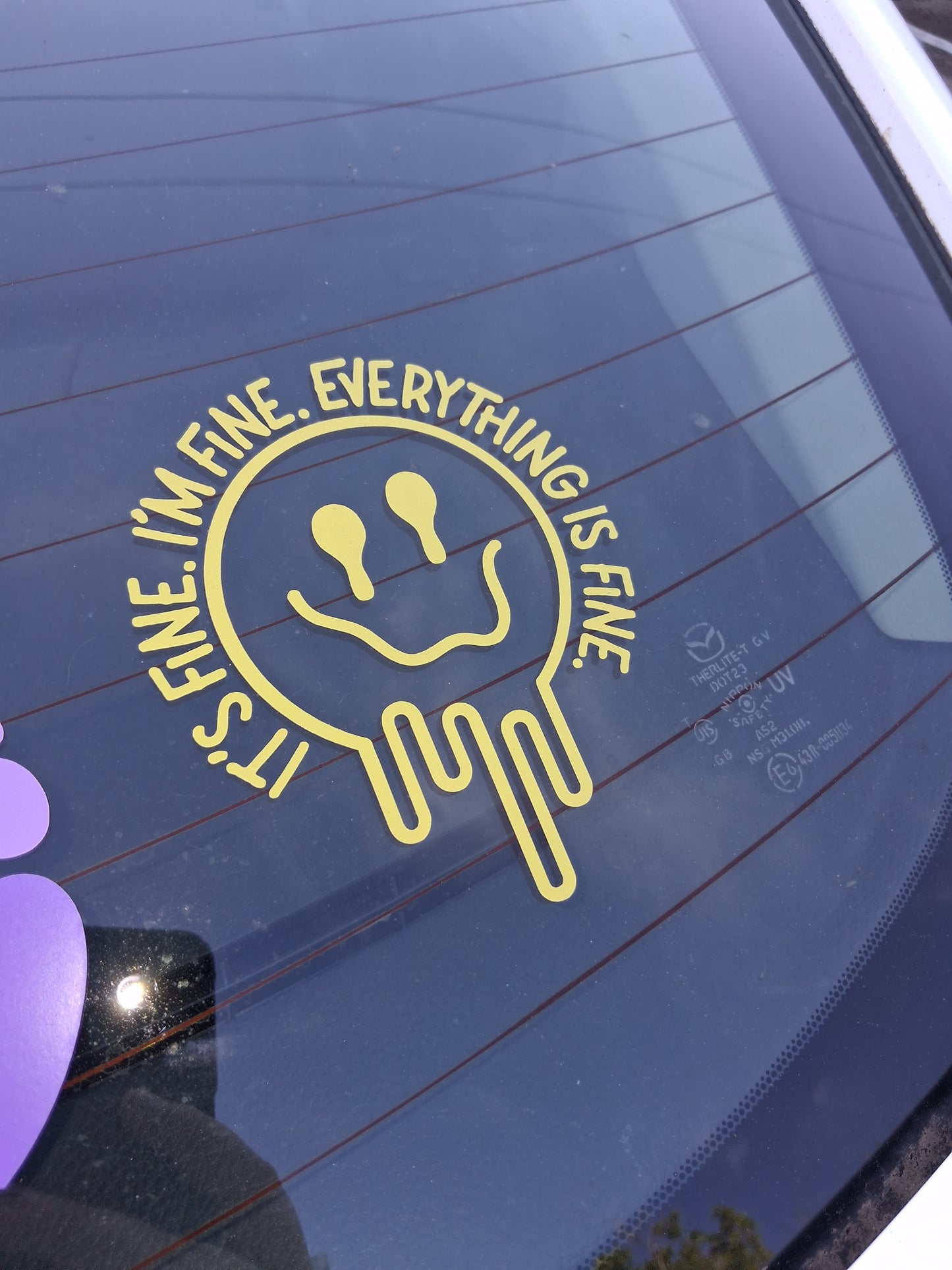 “It’s fine. I’m fine. Everything’s fine.” Car decal